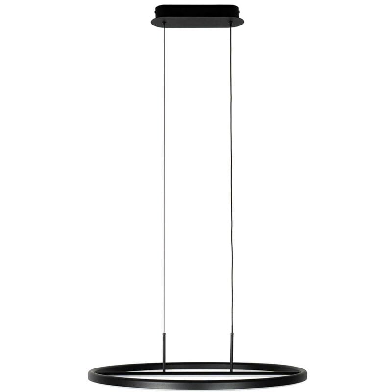 Ceiling Light Virvera (modern) in Black made of Aluminium for e.g. Kitchen (1 light source,) from Lucande black