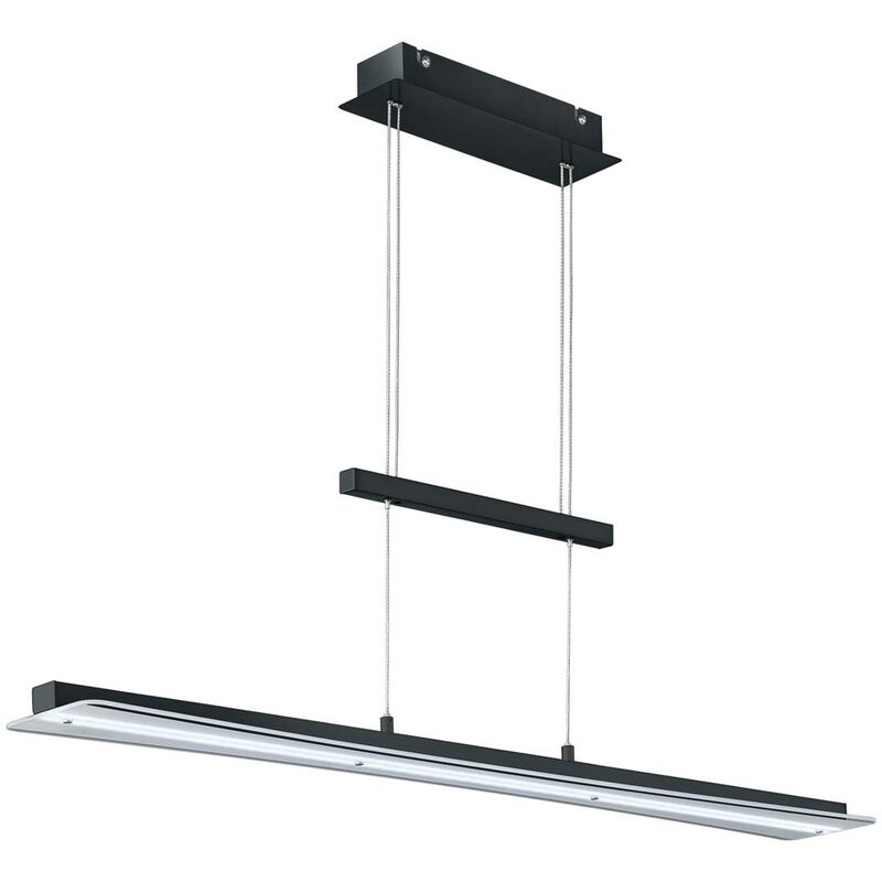 Ceiling Light Wabini (incl. touch dimmer) dimmable (modern) in Black made of Aluminium for e.g. Living Room & Dining Room (1 light source,) from