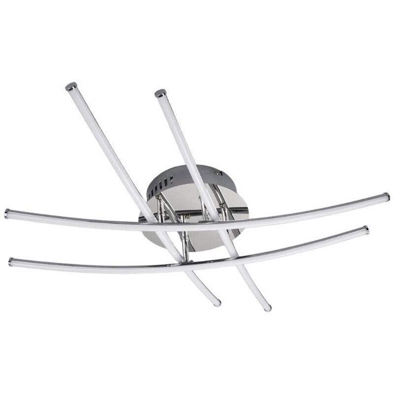 Ceiling Light Yael (modern) in Silver made of Metal for e.g. Kitchen from Lindby - chrome, white
