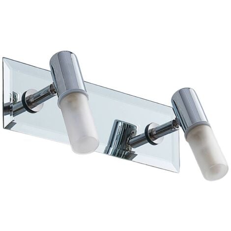 Ceiling Light Zela dimmable (modern) in Silver made of Metal for e.g. Bathroom (2 light sources, G9) from Lindby