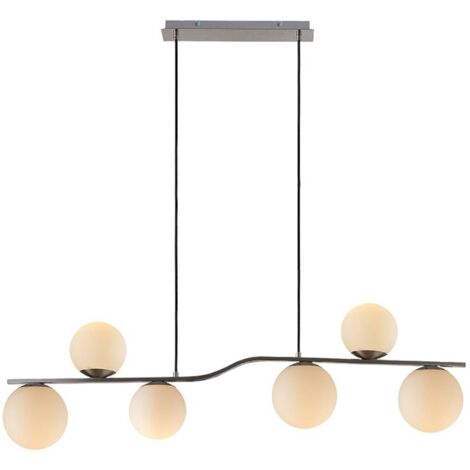 LINDBY Ceiling Lightdimmable 'Avalyn' made of Glass for Living Room & Dining Room