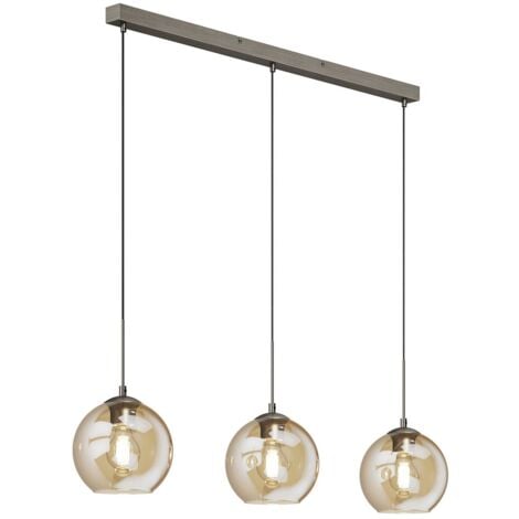 LINDBY Ceiling Lightdimmable 'Sofian' made of Glass for Living Room & Dining Room