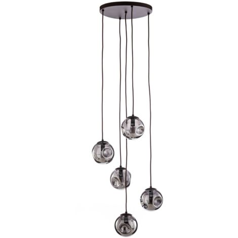 LINDBY Ceiling Lightdimmable 'Valentina' made of Glass for Living Room & Dining Room