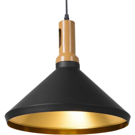 black and gold light fixture