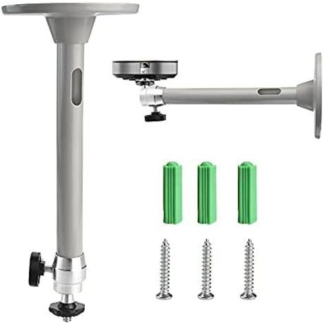 Ceiling Projector Mount, Adjustable Projector Ceiling Mount, Wall Mount, Universal Ceiling Mount, Universal Aluminum Wall Mount for Projectors (Silver)