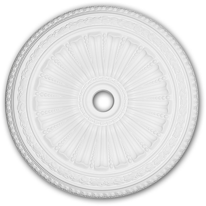 Ceiling Rose 156036 Profhome Ceiling Decoration Medallion Rosette Decorative Element Neo-Renaissance style white ø 88.7 cm