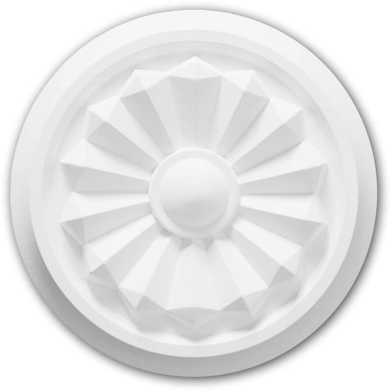 Profhome Decor - Ceiling Rose 156042 Profhome Ceiling Decoration Medallion Rosette Decorative Element timeless classic design white ø 20.3 cm