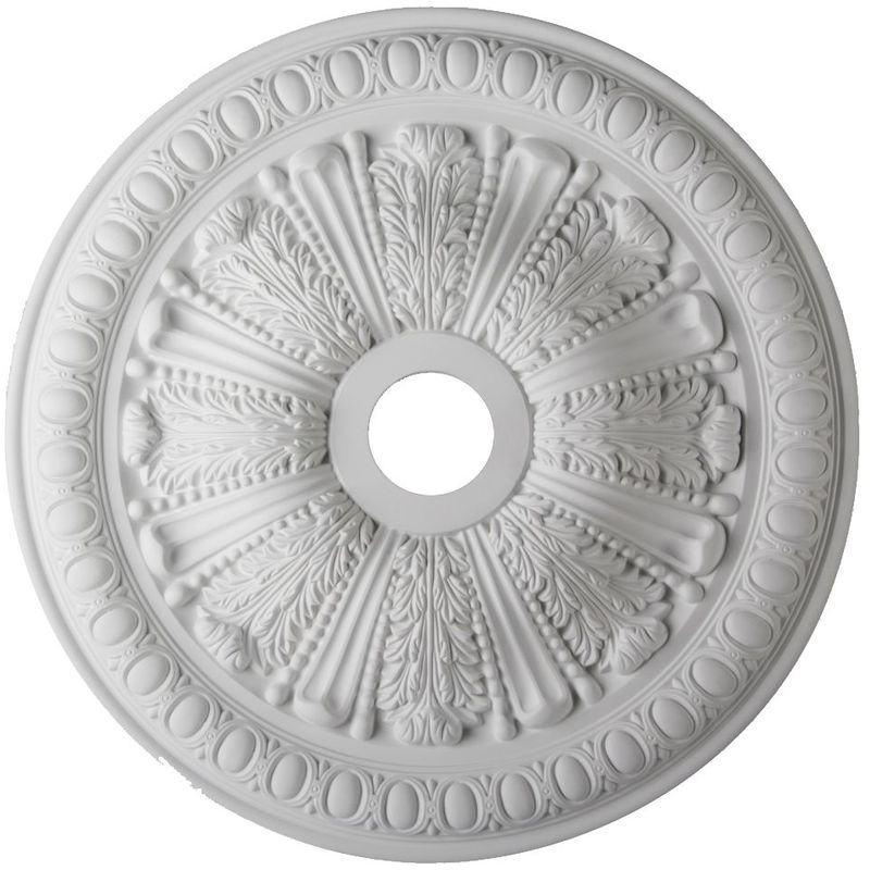 Mm_unverified_brand - R75, Ceiling Rose Francesca Lightweight Resin Mould Not Polystyrene Easy to Fix 71cm