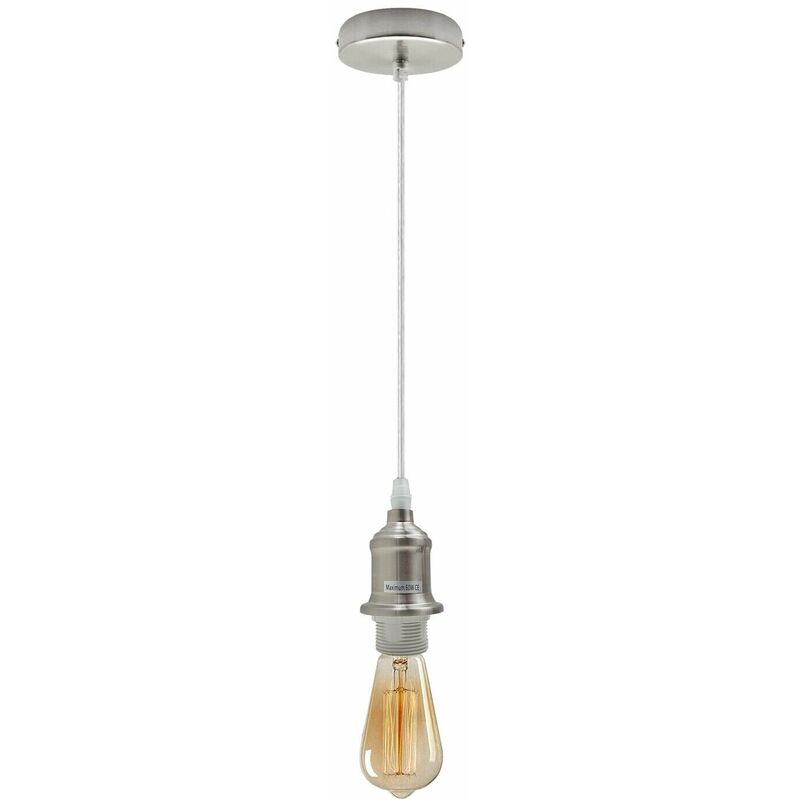 Ceiling Rose Light Fitting Vintage Industrial Pendant Light Bulb Holder