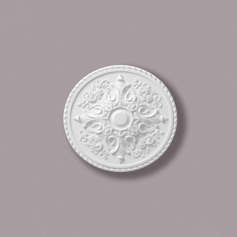 Ceiling rose NMC R12 arstyl Noel Marquet Deco element timeless classic design white diameter 82,5 cm - white