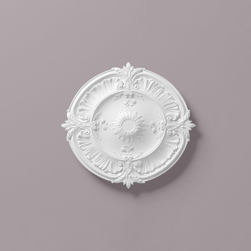 Ceiling rose NMC R24 arstyl Noel Marquet Deco element timeless classic design white diameter 77 cm - white