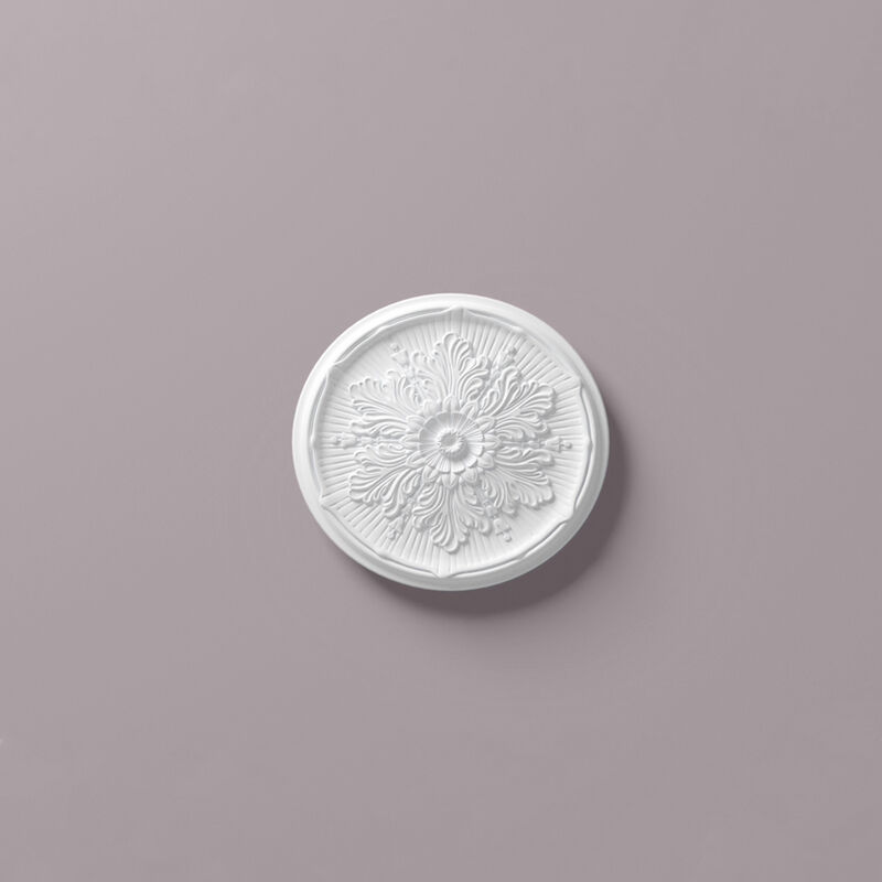 Ceiling rose NMC R9 arstyl Noel Marquet Deco element timeless classic design white diameter 53 cm - white
