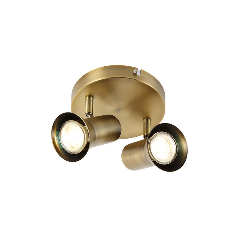 Bronze Ceiling Spotlight Round Swivel and Tiltable - Karin 2