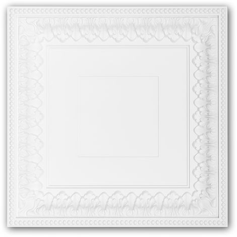 PROFHOME DECOR Ceiling tile 157003 Profhome Ceiling Decoration Wall panel Neo-Classicism style white