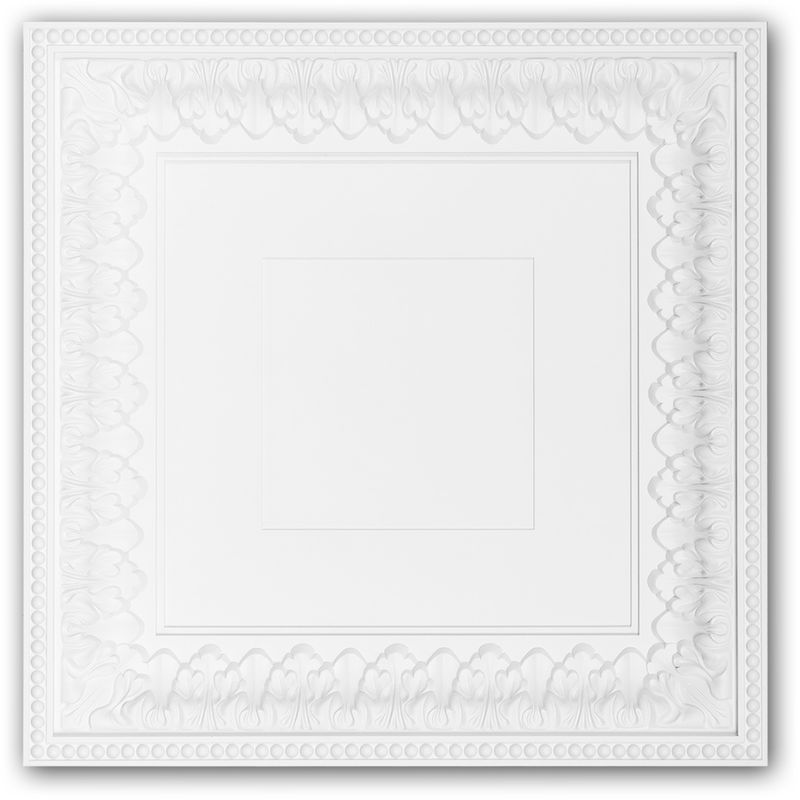 Profhome Decor - Ceiling tile 157003 Profhome Ceiling Decoration Wall panel Neo-Classicism style white