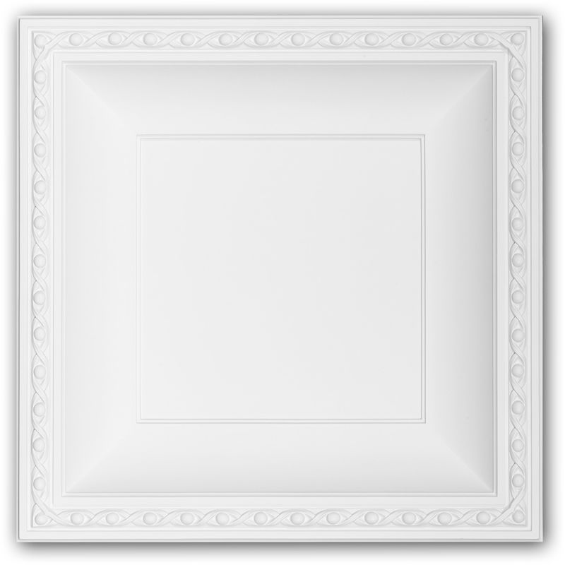 Profhome Decor - Ceiling tile 157004 Profhome Ceiling Decoration Wall panel Neo-Empire style white