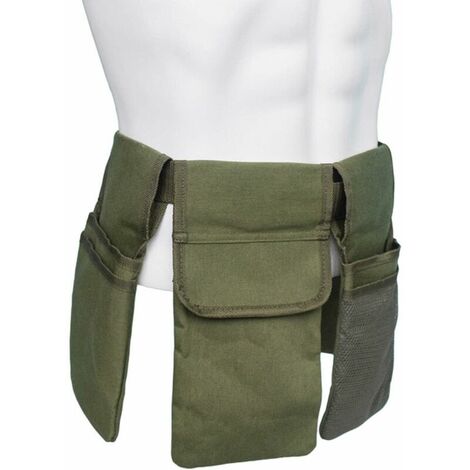 Ceinture à Outils de Jardinage Sac Ceinture à Outils 4 Poches pour Homme,Tablier Utilitaire étanche pour Jardinage, plomberie, fleuristes, menuiserie, Bricolage, Ceinture Ajustable