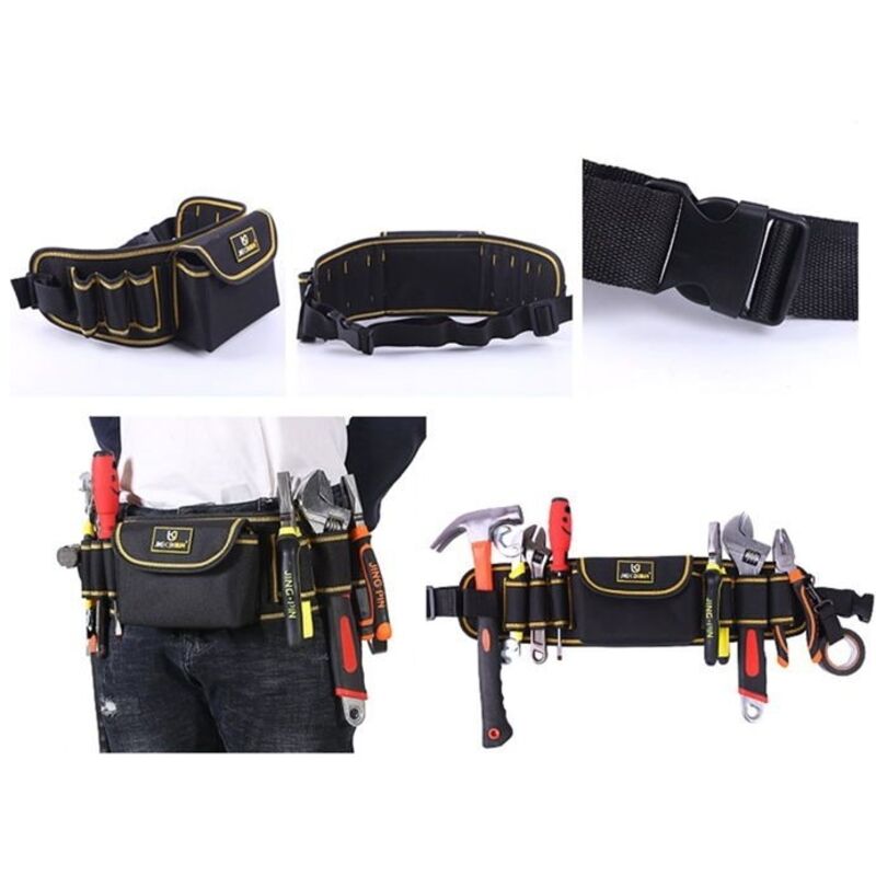 Ceinture à outils de poche pour la Saint-Valentin avec boucle à dégagement rapide - Ceinture utilitaire robuste, amovible et rég