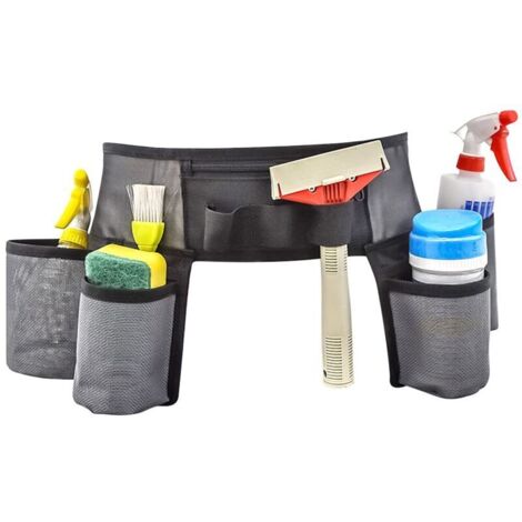 Ceinture à outils en cuir, ceinture à outils de nettoyage, ceinture en nylon réglable, tablier à outils, sac ceinture professionnel, sac à outils ménager pour artisans, charpentiers, électriciens