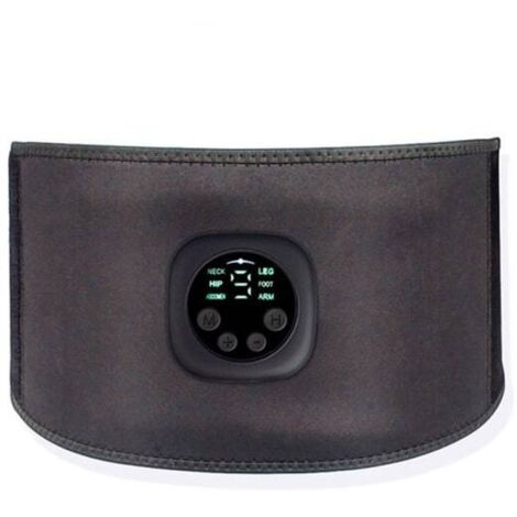 Ceinture abdominale électrique EMS, ceinture amincissante, stimulateur musculaire abdominal intelligent, appareil de fitness pour abdominaux-AquaForge