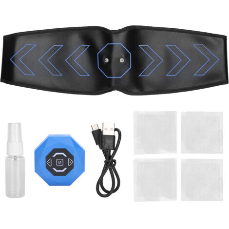 Ceinture Abdominale Intelligente EMS avec Voix - Tonifiez vos Muscles et Affinez votre Silhouette - Rechargeable - Modèle AFS-507K