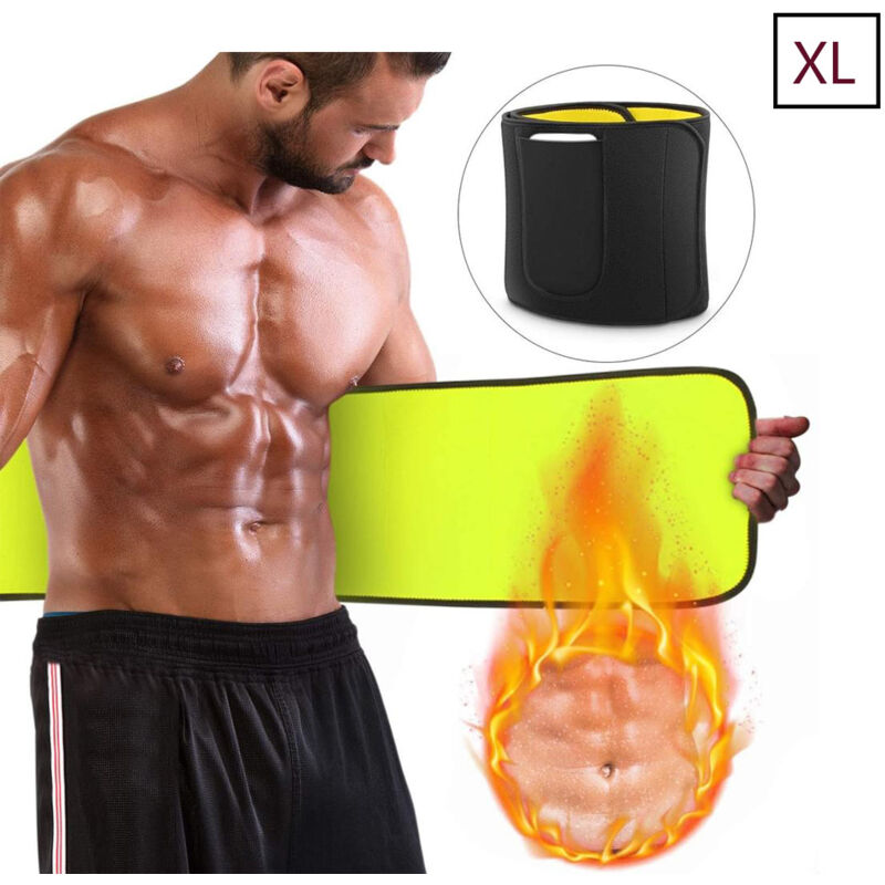 Ceinture abdominale sauna – amincissante, sudation, pour hommes/femmes, avec sac de transport