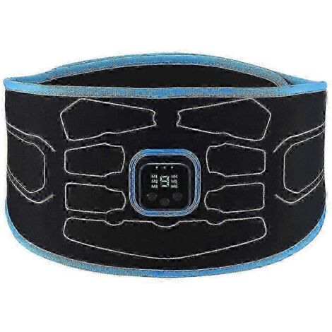 Ceinture abdominale unisexe EMS (stimulateur musculaire électrique) compatible avec l'entraînement par vibrations pour affiner la silhouette et tonifier le corps.-AquaForge