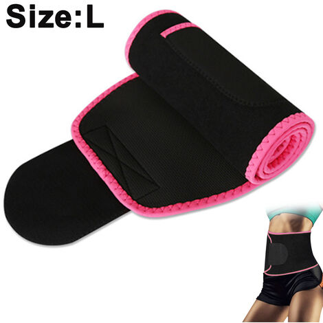Ceinture amincissante, bandeau anti-transpiration, soutien lombaire et lombaire avec effet combinaison de sauna, entraîneur abdominal