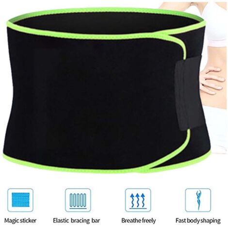 Ceinture Amincissante en Néoprène Ceinture Amincissante pour Perte de Poids avec Effet Sauna - Sueur AB Ceinture de Soutien pour le Bas du Dos et les Lombaires