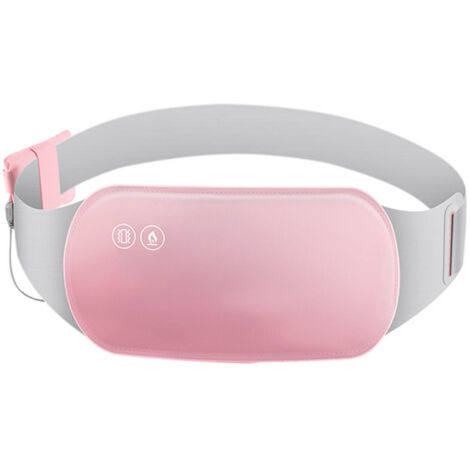 Ceinture chauffante lombaire 3 niveaux de température, 6 vitesses de vibration, coussin de massage électrique respirant pour femmes et filles.