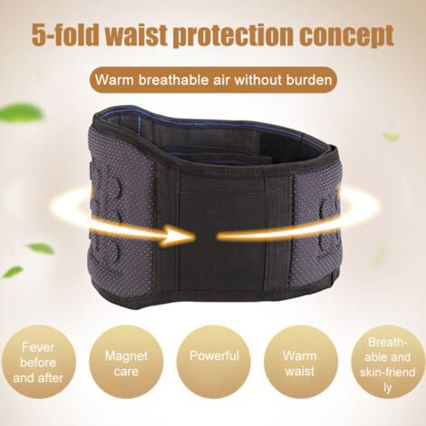 Ceinture chauffante lombaire magnétique pour soulager les douleurs du dos et de la taille