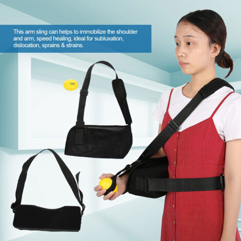 Ceinture d'abduction d'épaule respirante pour soutien de la coiffe des rotateurs et attelle de bras en cas de luxation (côté droit)
