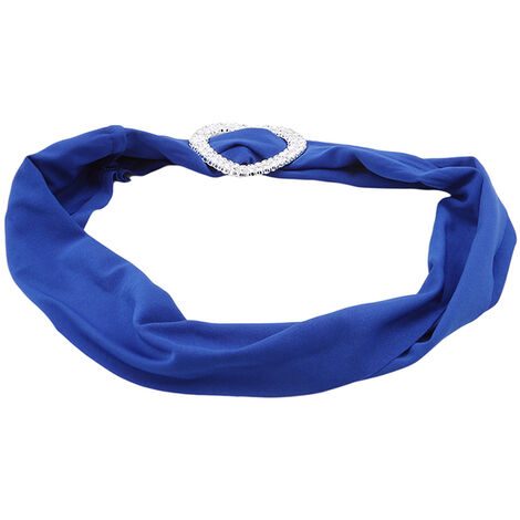 Ceinture de chaise avec boucle en cur, en Lycra, universelle, décoration de mariage, nud principal, décor artisanal,Royal blue