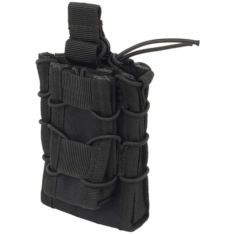 Ceinture de chasse avec poche à chargeurs amovible, étui à munitions portable pour activités extérieures (Noir)