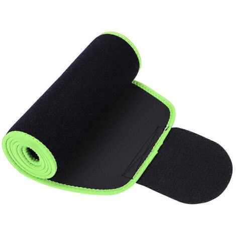 Ceinture de compression réglable pour le sport, avec sangle de soutien lombaire et haltérophilie (verte, taille L)