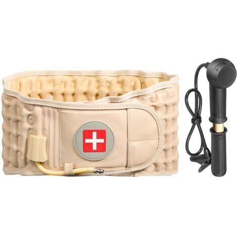 Ceinture de Décompression Lombaire pour Soulager Douleurs Lombaires & Soutenir Région Lombaire. Corset de Décompression pour Sciatique. Ceinture de Décompression Vertébrale pour Femmes et Hommes, Beig