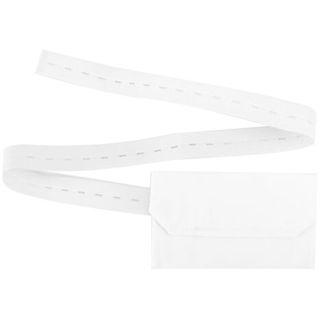 Ceinture de Dialyse Péritonéale avec Bouton Réglable pour Cathéter - Protection du Tube Péritonéal (Blanc)