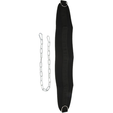 Ceinture de dips 36 pouces renforcée chaîne et couture double pour tractions et musculation