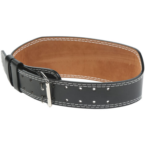 Ceinture de Fitness Homme pour Soulevé de Terre et Squat - Équipement de Protection Sportive Noir