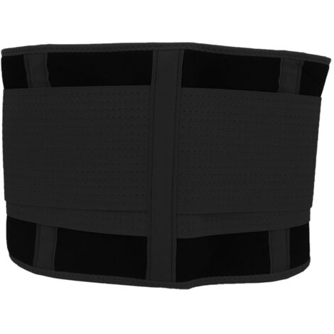 Ceinture de Fitness Respirante en Maille, Support Lombaire Ajustable pour Sport - Noir Taille S