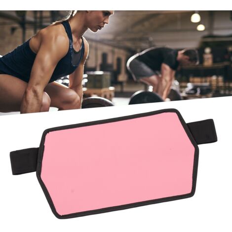 Ceinture de Hip Thrust avec Porte-Dumbbell pour Glutes - Matériau PU Doux - 188g Ultra-Portable - Capacité 400lbs - Idéal pour Presses Hip, Squats, Ponts de Fesses (Rose)