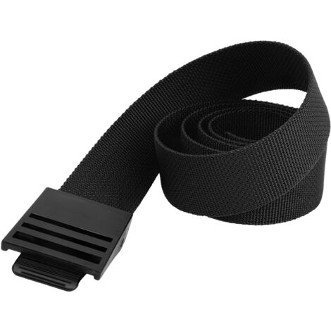 Ceinture de lestage de plongée durable 150CM en nylon avec boucle en plastique accessoire noir
