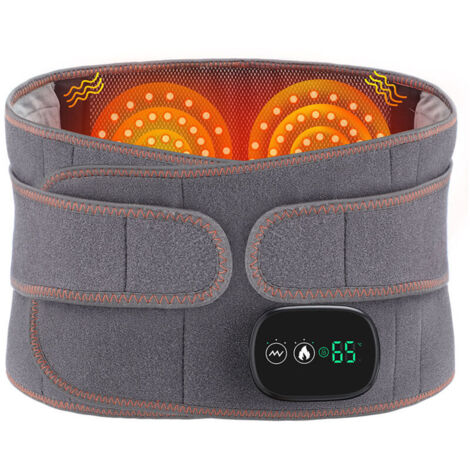 Ceinture de massage chauffante électrique pour personnes âgées avec luminothérapie rouge, ceinture chauffante et chauffante, massage par compresse chaude