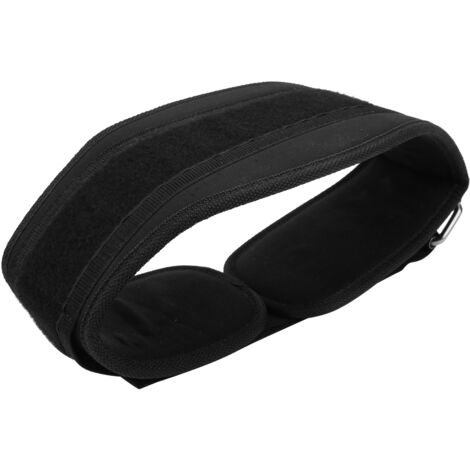 Ceinture de musculation renforcée en nylon large, support lombaire pour haltérophilie et fitness, taille XL, équipement de bodybuilding.