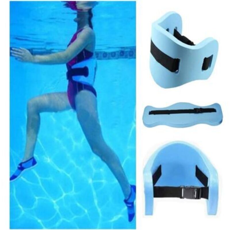 Jalleria - Ceinture de natation – Ceinture d'exercice aqua-aérobique – Aide à la flottabilité en mousse Aqua Fitness – Bleu