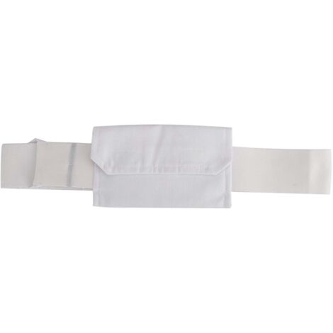 Ceinture de Protection Ajustable pour Cathéter de Dialyse Péritonéale avec Poche Blanche