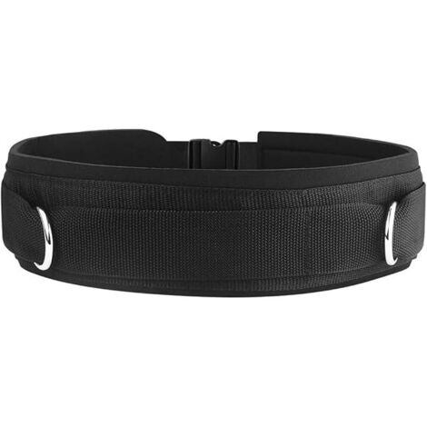 Ceinture De Renforcement - Ceinture De Poulie Avec Anneaux Pour Machine À Câbles - Rembourrage En Néoprène 5,5 Mm - Ajustable 25 À 41 Pouces - 1 Pièce