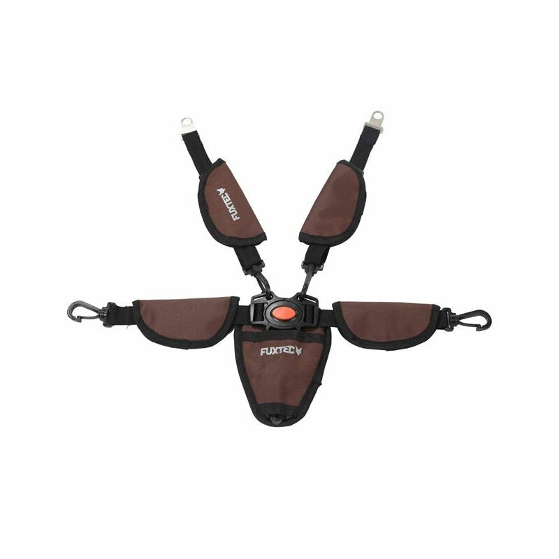 Fuxtec - Ceinture de sécurité 5 points marron chariot Premium Cruiser