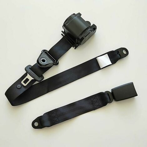 Ceinture de sécurité à trois points entièrement automatique pour camion de voiture ceinture de sécurité universelle rétractable automatique ceinture de sécurité pour conducteur （1jeu）