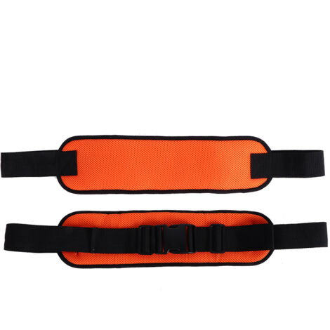 Ceinture de sécurité ajustable en maille respirante pour fauteuil roulant, personnes âgées et patients - Orange